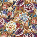 ZANZIBAR LINEN PRINT Fabric – CERULEAN | Schumacher | Wallpa ZANZIBAR LINEN PRINT fabric CERULEAN color by Schumacher