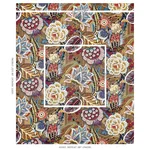 ZANZIBAR LINEN PRINT Fabric – CERULEAN | Schumacher | Wallpa ZANZIBAR LINEN PRINT fabric CERULEAN color by Schumacher