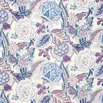 ZANZIBAR LINEN PRINT Fabric – HYACINTH | Schumacher | Wallpa ZANZIBAR LINEN PRINT fabric HYACINTH color by Schumacher