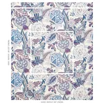 ZANZIBAR LINEN PRINT Fabric – HYACINTH | Schumacher | Wallpa ZANZIBAR LINEN PRINT fabric HYACINTH color by Schumacher