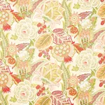 ZANZIBAR LINEN PRINT fabric MELON color by Schumacher