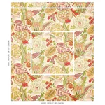 ZANZIBAR LINEN PRINT fabric MELON color by Schumacher