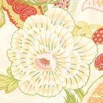 ZANZIBAR LINEN PRINT fabric MELON color by Schumacher