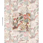 ZANZIBAR LINEN PRINT fabric PINK color by Schumacher