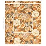 ZANZIBAR LINEN PRINT Fabric – SANDALWOOD | Schumacher | Wall ZANZIBAR LINEN PRINT fabric SANDALWOOD color by Schumacher