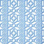 ZANZIBAR TRELLIS Fabric – BLUE | Schumacher | Wallpaper Twin ZANZIBAR TRELLIS fabric BLUE color by Schumacher