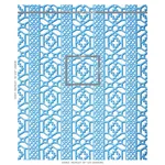 ZANZIBAR TRELLIS Fabric – BLUE | Schumacher | Wallpaper Twin ZANZIBAR TRELLIS fabric BLUE color by Schumacher