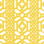 ZANZIBAR TRELLIS CHINTZ Fabric – CANARY | Schumacher | Wallp ZANZIBAR TRELLIS CHINTZ fabric CANARY color by Schumacher