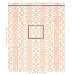 ZANZIBAR TRELLIS fabric CORAL color by Schumacher