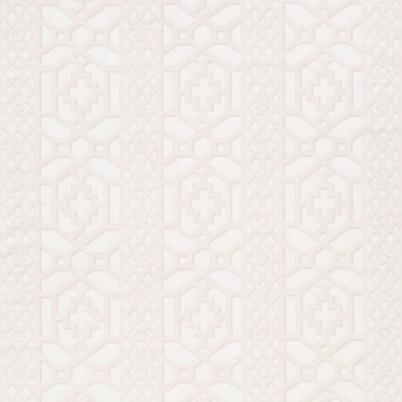 ZANZIBAR TRELLIS MATTE Fabric – BLUSH | Schumacher | Wallpap ZANZIBAR TRELLIS MATTE fabric BLUSH color by Schumacher
