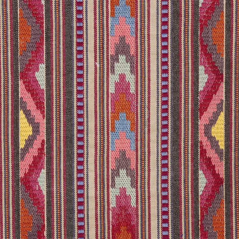 ZARZUELA STRIPE EMBROIDERY Fabric – MULTI | Schumacher | Wal ZARZUELA STRIPE EMBROIDERY fabric MULTI color by Schumacher