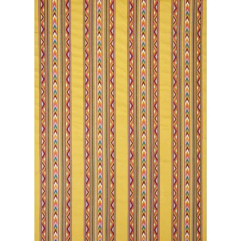 ZARZUELA STRIPE EMBROIDERY Fabric – SAFFRON | Schumacher | W ZARZUELA STRIPE EMBROIDERY fabric SAFFRON color by Schumacher