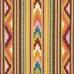 ZARZUELA STRIPE EMBROIDERY Fabric – SAFFRON | Schumacher | W ZARZUELA STRIPE EMBROIDERY fabric SAFFRON color by Schumacher