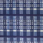 ZEALAND CHECK Fabric – DENIM | Schumacher | Wallpaper Twins ZEALAND CHECK fabric DENIM color by Schumacher
