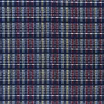 ZEALAND CHECK fabric NAVY MULTI color by Schumacher