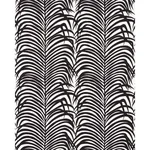 ZEBRA PALM fabric EBONY color by Schumacher