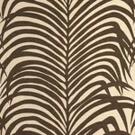 ZEBRA PALM Fabric – JAVA | Schumacher | Wallpaper Twins ZEBRA PALM fabric JAVA color by Schumacher