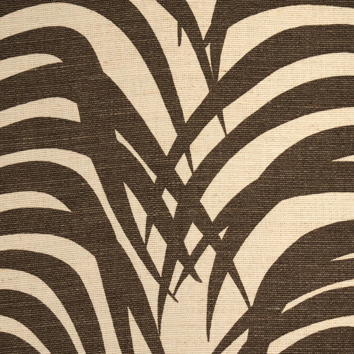 ZEBRA PALM Fabric – JAVA | Schumacher | Wallpaper Twins ZEBRA PALM fabric JAVA color by Schumacher