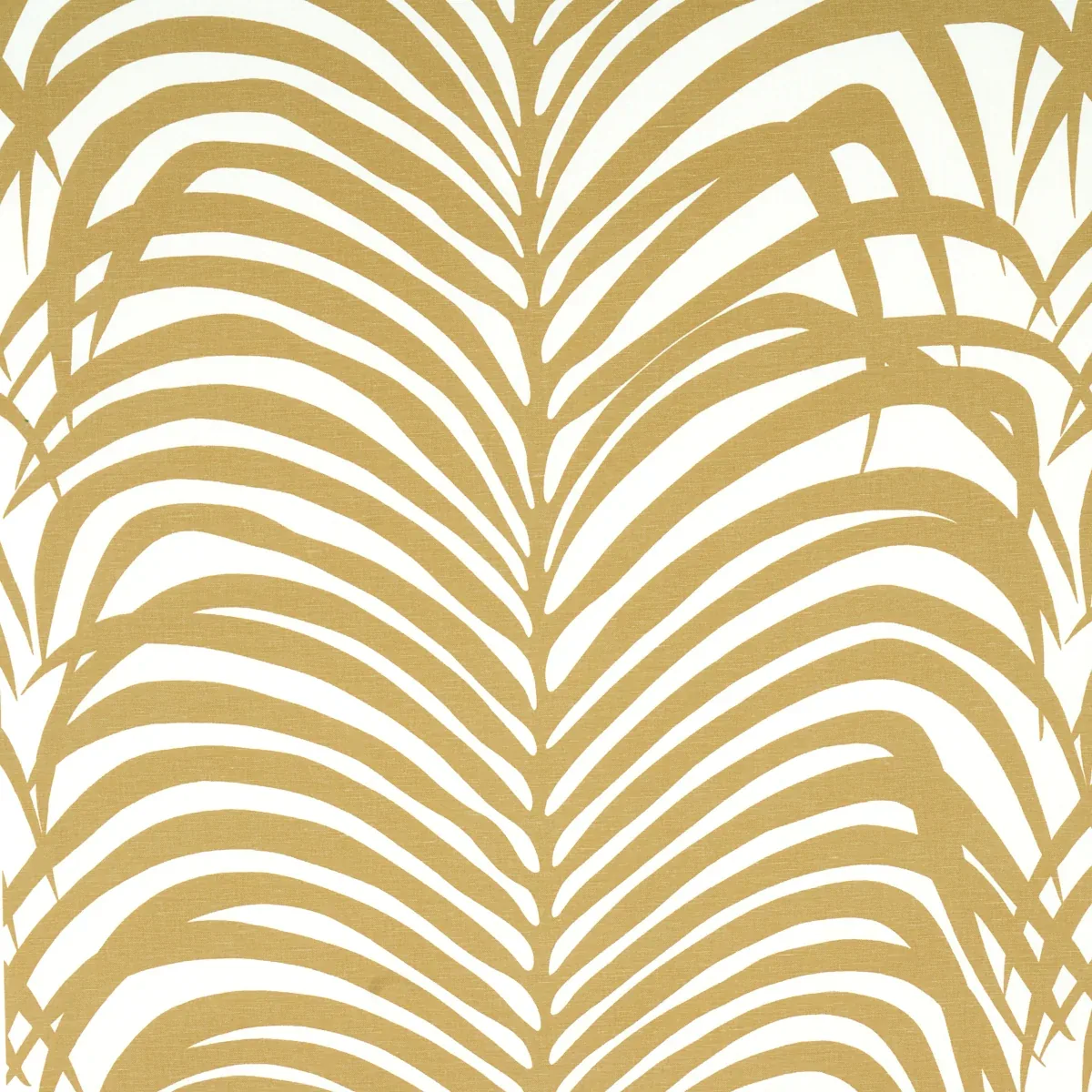 ZEBRA PALM fabric KHAKI color by Schumacher