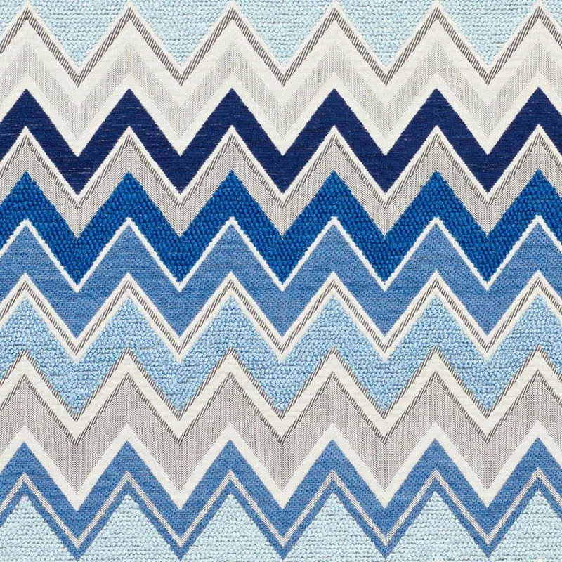 ZENYATTA MONDATTA II fabric BLUE color by Schumacher