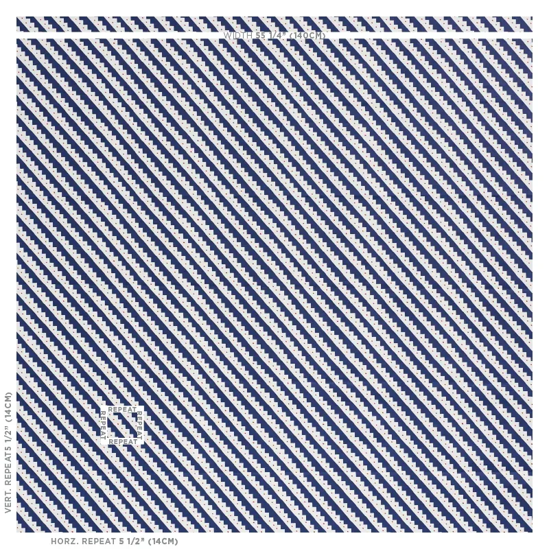 ZEPPELIN Fabric – BLUE | Schumacher | Wallpaper Twins ZEPPELIN fabric BLUE color by Schumacher