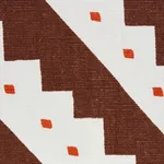 ZEPPELIN fabric BROWN color by Schumacher