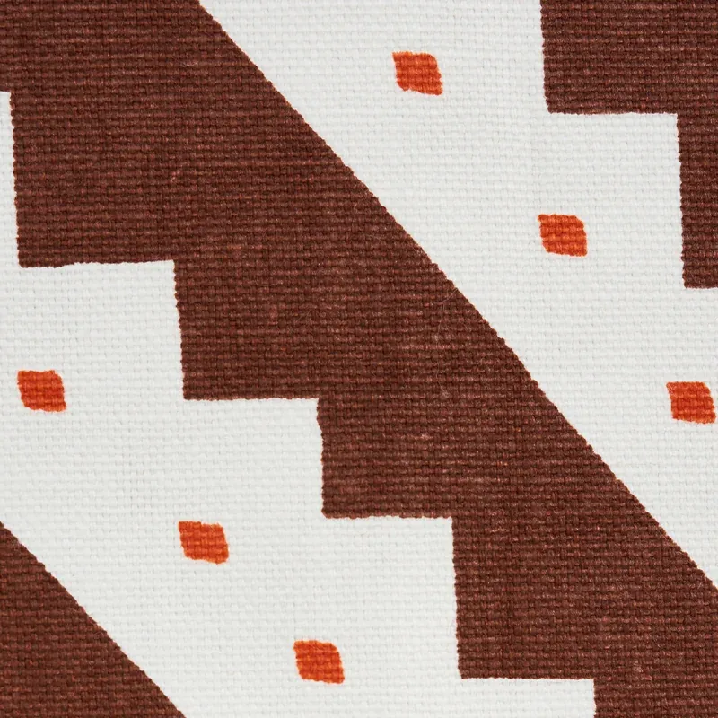 ZEPPELIN fabric BROWN color by Schumacher