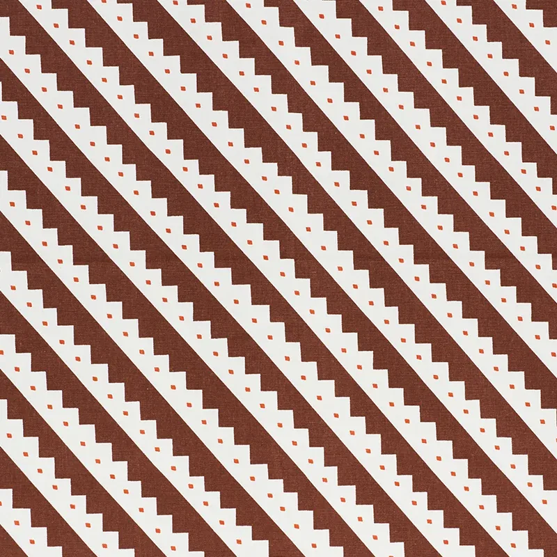 ZEPPELIN fabric BROWN color by Schumacher