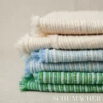 ZETA HANDWOVEN TEXTURE fabric GREEN color by Schumacher