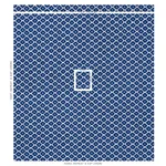 ZIGGURAT fabric BLUE color by Schumacher
