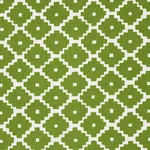 ZIGGURAT fabric GREEN color by Schumacher