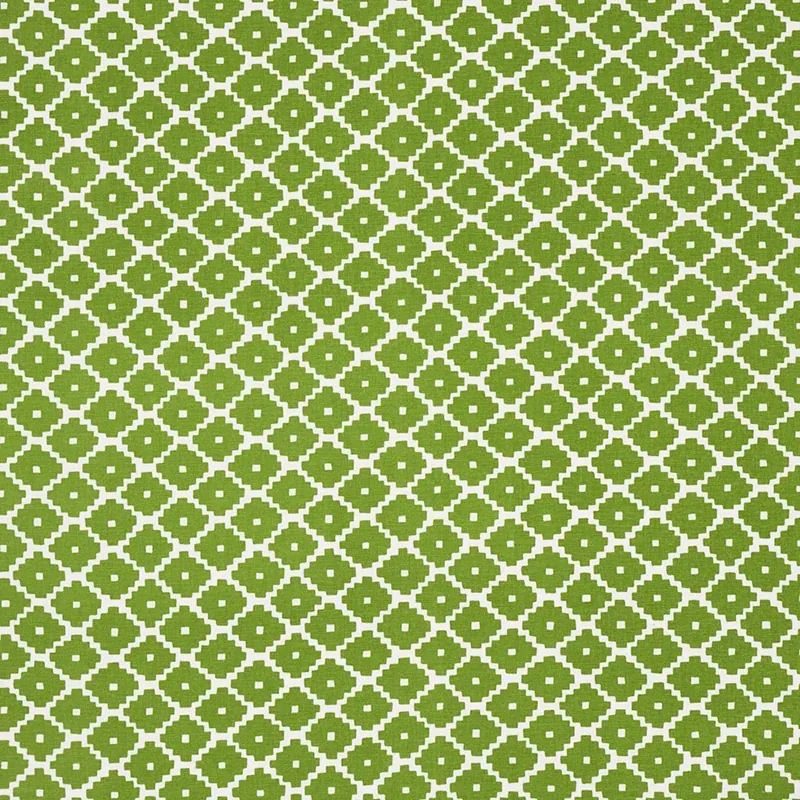 ZIGGURAT fabric GREEN color by Schumacher