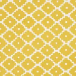 ZIGGURAT fabric YELLOW color by Schumacher