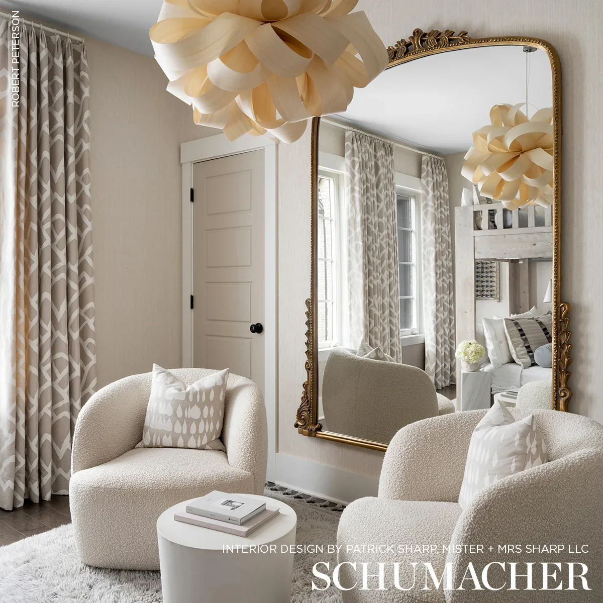 ZIMBA fabric NATURAL color by Schumacher