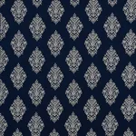 ZINDA EMBROIDERY Fabric – NAVY | Schumacher | Wallpaper Twin ZINDA EMBROIDERY fabric NAVY color by Schumacher