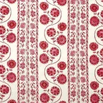 ZINNIA HANDMADE PRINT fabric PINK color by Schumacher