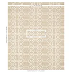 ZIZ EMBROIDERY Fabric – NATURAL | Schumacher | Wallpaper Twi ZIZ EMBROIDERY fabric NATURAL color by Schumacher
