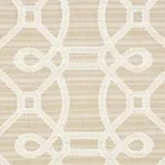 ZIZ EMBROIDERY Fabric – NATURAL | Schumacher | Wallpaper Twi ZIZ EMBROIDERY fabric NATURAL color by Schumacher