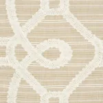 ZIZ EMBROIDERY Fabric – NATURAL | Schumacher | Wallpaper Twi ZIZ EMBROIDERY fabric NATURAL color by Schumacher
