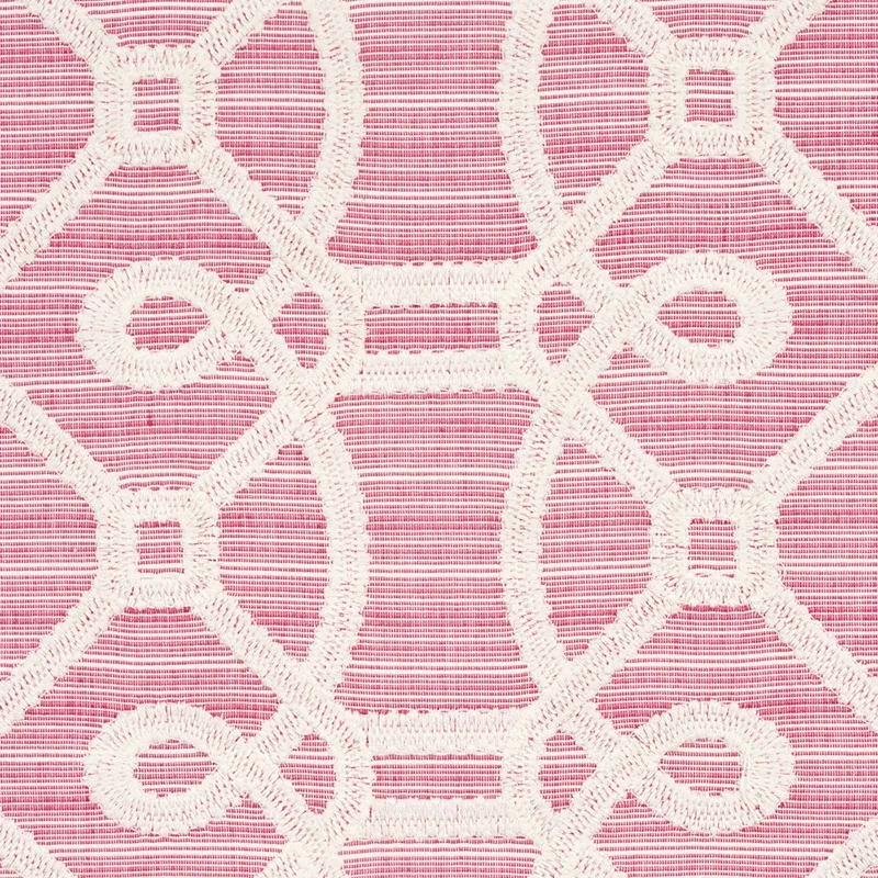 ZIZ EMBROIDERY Fabric – PINK | Schumacher | Wallpaper Twins ZIZ EMBROIDERY fabric PINK color by Schumacher
