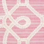 ZIZ EMBROIDERY Fabric – PINK | Schumacher | Wallpaper Twins ZIZ EMBROIDERY fabric PINK color by Schumacher