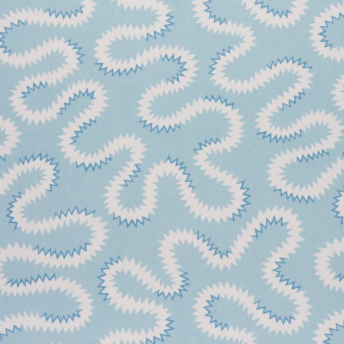 ZOELIE fabric AQUA color by Schumacher
