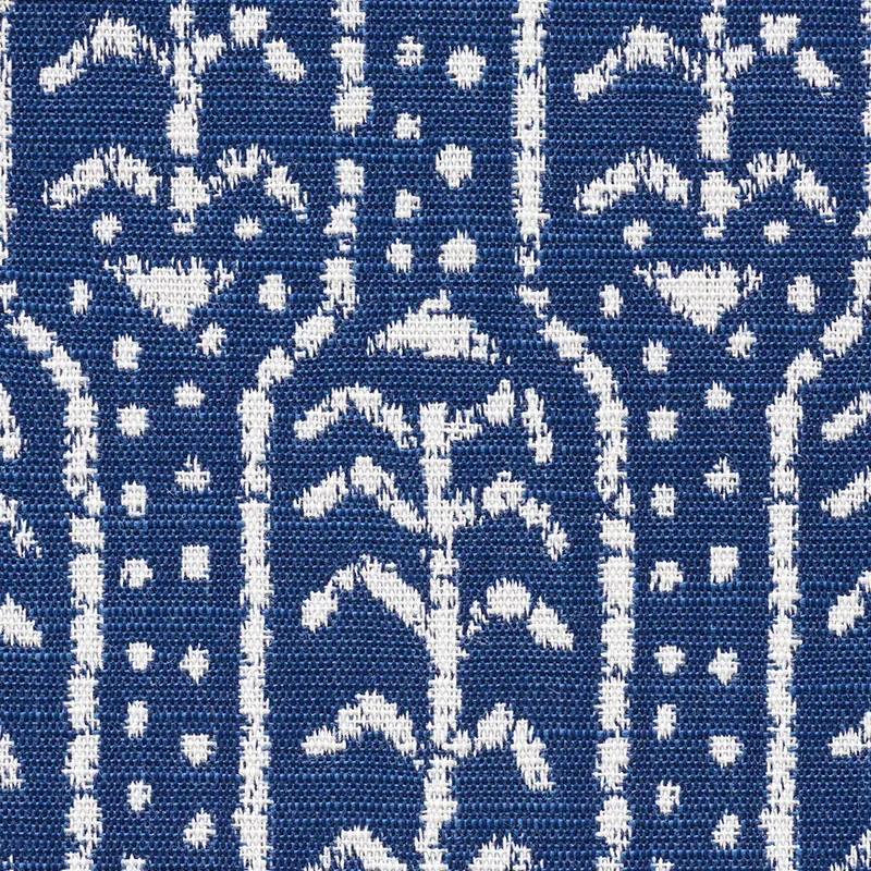 ZONDA INDOOR/OUTDOOR Fabric – INDIGO | Schumacher | Wallpape ZONDA INDOOR/OUTDOOR fabric INDIGO color by Schumacher