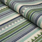 ZUNI STRIPE fabric AQUA color by Schumacher