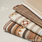 ZUNI STRIPE fabric DUNE color by Schumacher