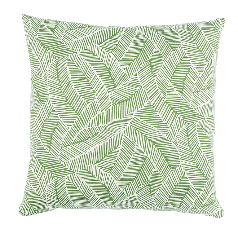 Schumacher Abstract Leaf Pillow in Leaf