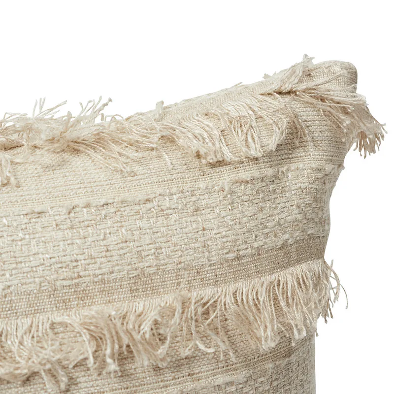 Schumacher Acadia Pillow in Greige