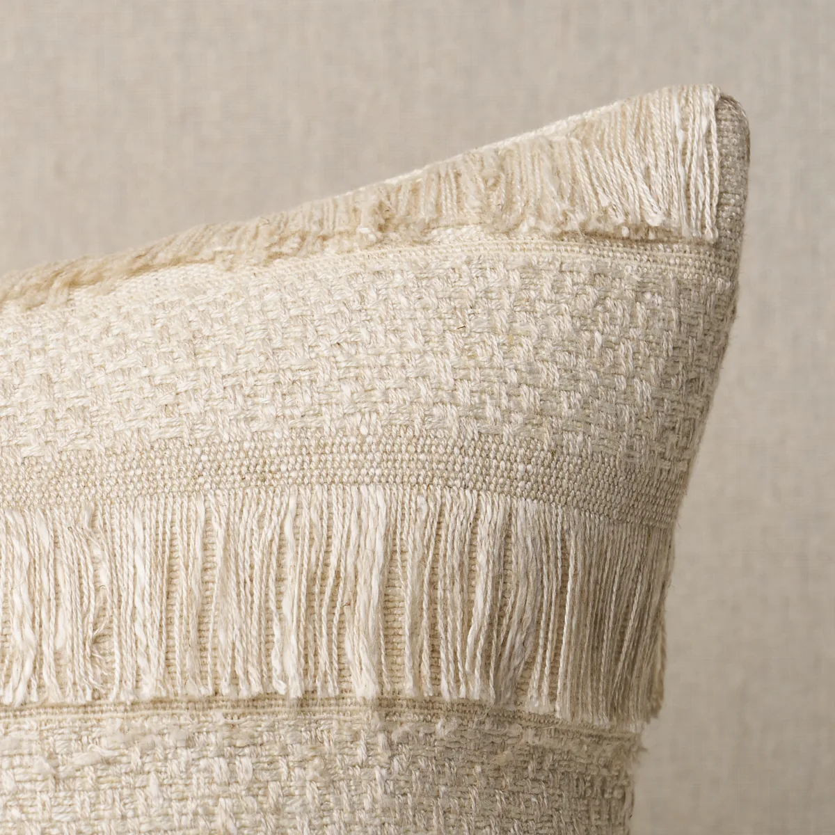 Acadia Pillow - Greige Schumacher Acadia Pillow in Greige
