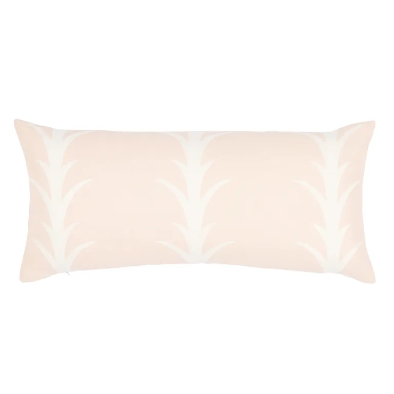 Schumacher Acanthus Stripe Pillow in Blush (SO17763430)