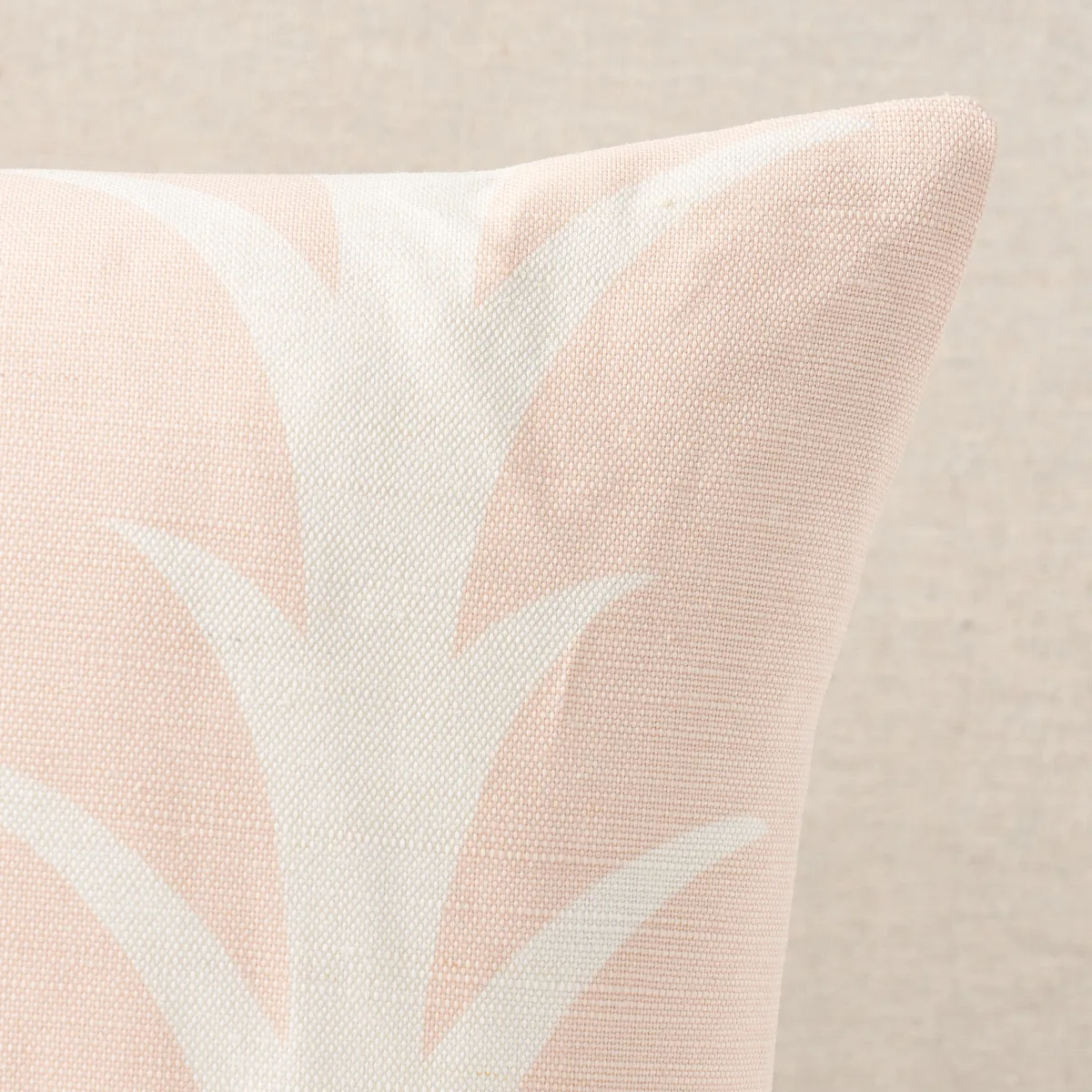 Schumacher Acanthus Stripe Pillow in Blush (SO17763430)